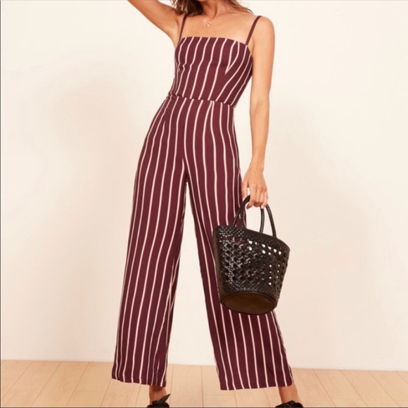 NWT reformation striped jumpsuit - Picture 2 of 8